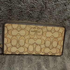 Coach Zip Around Wallet - Good Condition